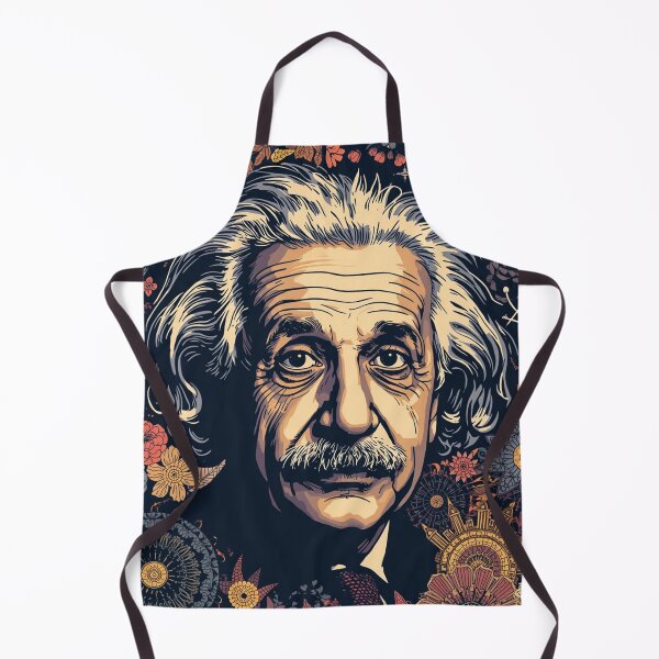 Item preview, Albert Einstein Pop Art Portrait with Floral and Cosmic Mandala designed and sold by Owcomm.