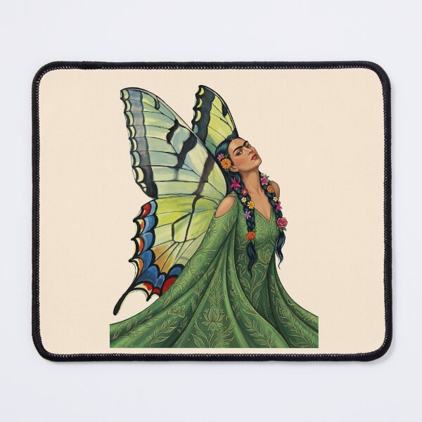 Item preview, Frida Kahlo With Green Butterfly Wings designed and sold by TeeARTHY.