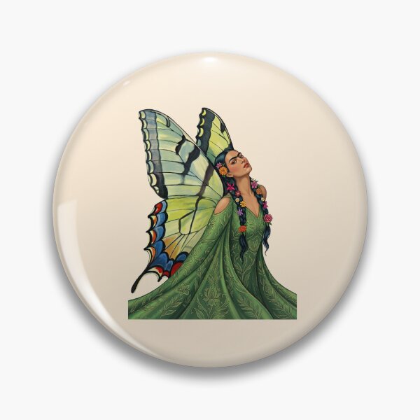 Item preview,  Frida Kahlo With Green Butterfly Wings  designed and sold by TeeARTHY.