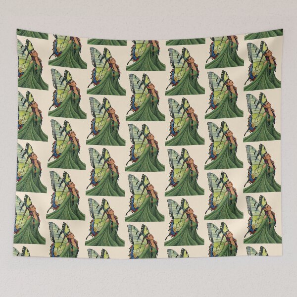 Item preview,  Frida Kahlo With Green Butterfly Wings  designed and sold by TeeARTHY.