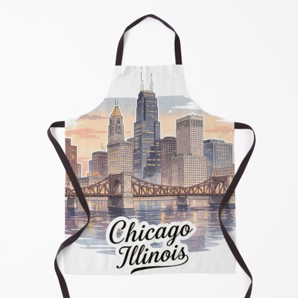 Item preview, Chicago Illinois Skyline Travel designed and sold by Modefissi.