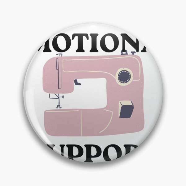 Item preview, Emotional Support Sewing Machine Graphic, funny crafter design, instant digital download, PNG SVG, sublimation clipart designed and sold by HandmadebyNina.