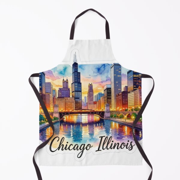 Item preview, Chicago Illinois Skyline Travel designed and sold by Modefissi.