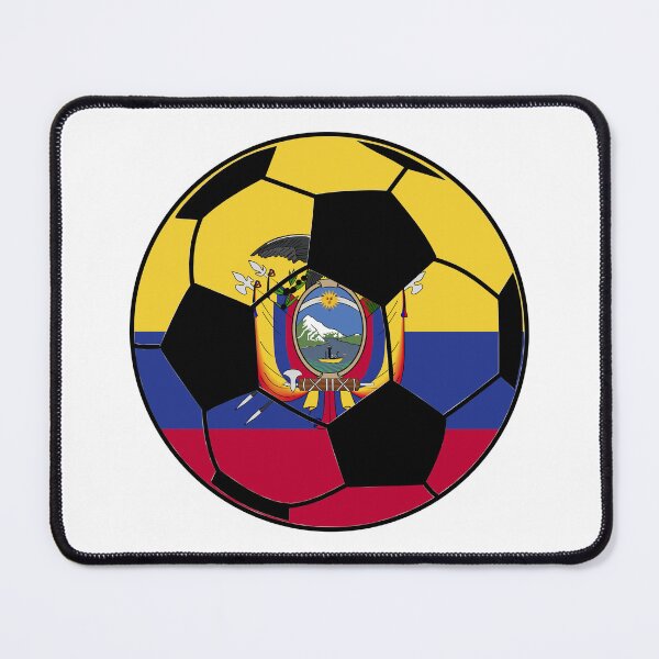 Item preview, Ecuador Flag Soccer Ball designed and sold by FinalScoreClub.
