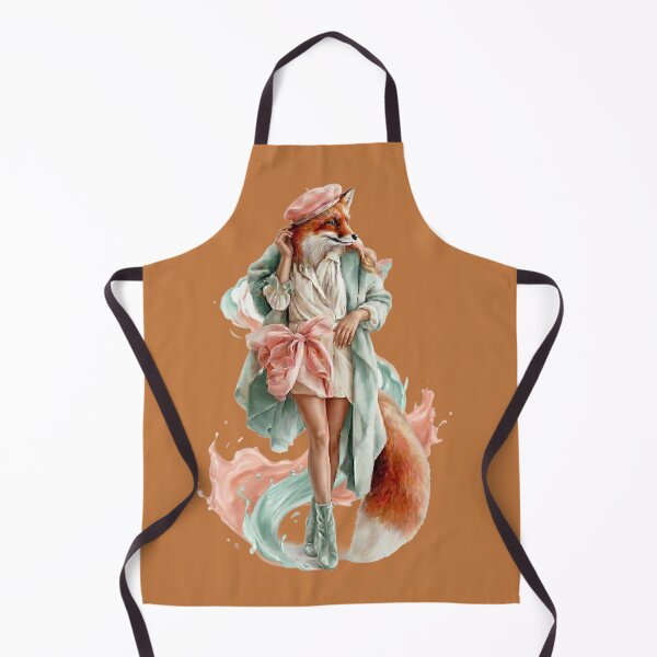 Aperçu de l'œuvre Illustration de mode Couture Fox créée et vendue par MegaNovaArt.