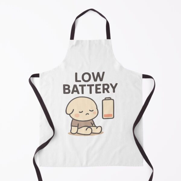 Item preview, Low Battery | Kawaii Burnout Humor designed and sold by Noxivora.
