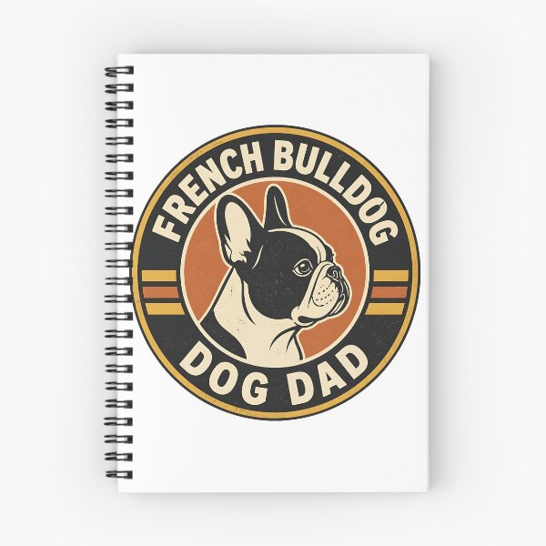 Item preview, French Bulldog Garage Dad - Vintage Retro Father's Day Badge designed and sold by Breed And Build.