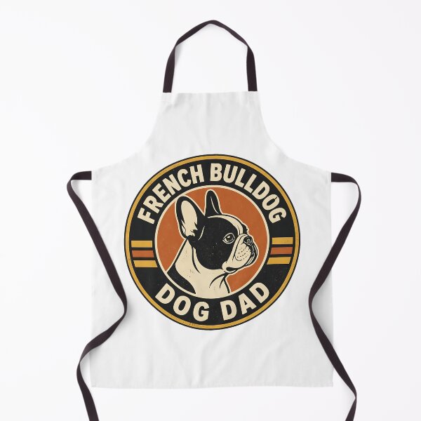 Item preview, French Bulldog Garage Dad - Vintage Retro Father's Day Badge designed and sold by Breed And Build.