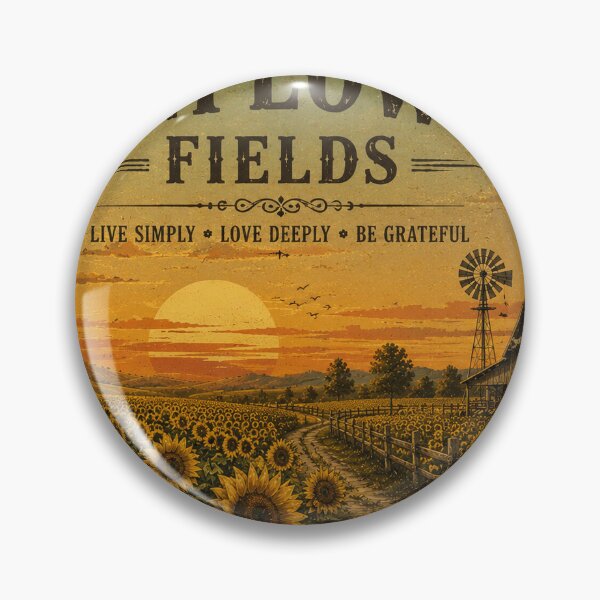 Item preview, Retro Sunflower Fields Sunset designed and sold by riki2365.
