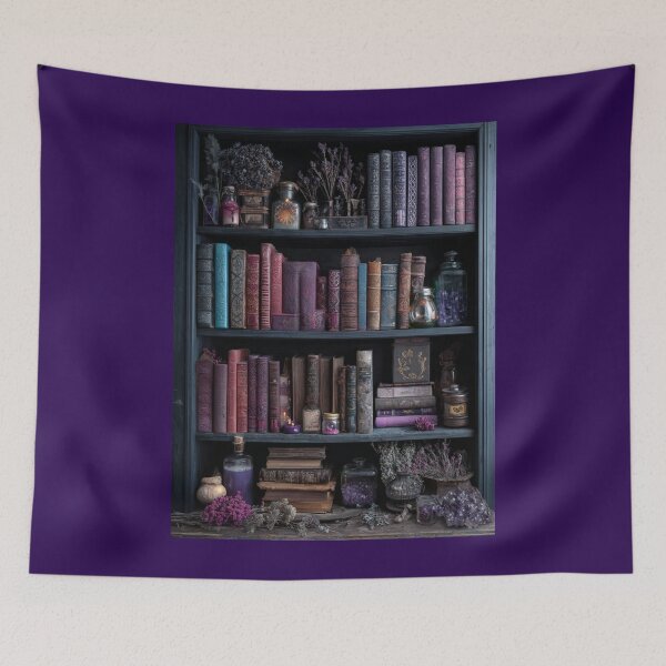 Item preview, Lavendar Bookshelf designed and sold by bubblyrainbow.
