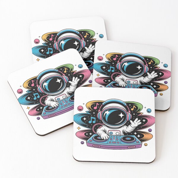 Item preview, Astronaut DJ Turntable Graphic – Electronic Music Space Art designed and sold by Johnny Holiday.