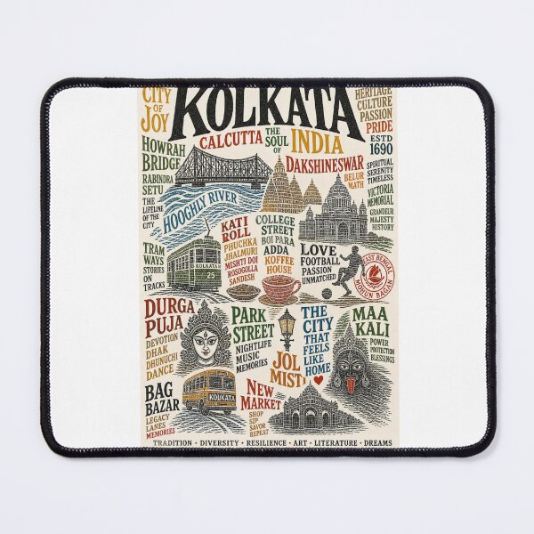 Item preview, Kolkata Calcutta Hooghly River Dakshineswar Victoria Memorial Heritage Travel designed and sold by Aryabek.