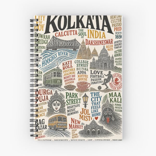 Item preview, Kolkata Calcutta Hooghly River Dakshineswar Victoria Memorial Heritage Travel  designed and sold by Aryabek.