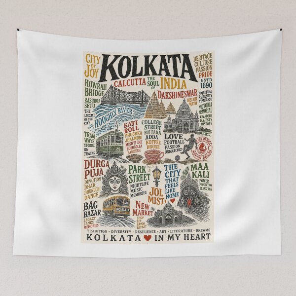 Item preview, Kolkata Calcutta Hooghly River Dakshineswar Victoria Memorial Heritage Travel  designed and sold by Aryabek.