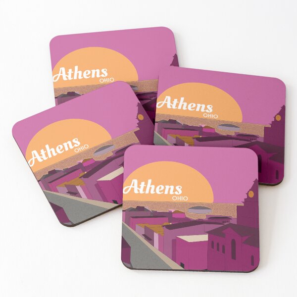 Item preview, Athens, Ohio City Scape designed and sold by fivebatsdesign.
