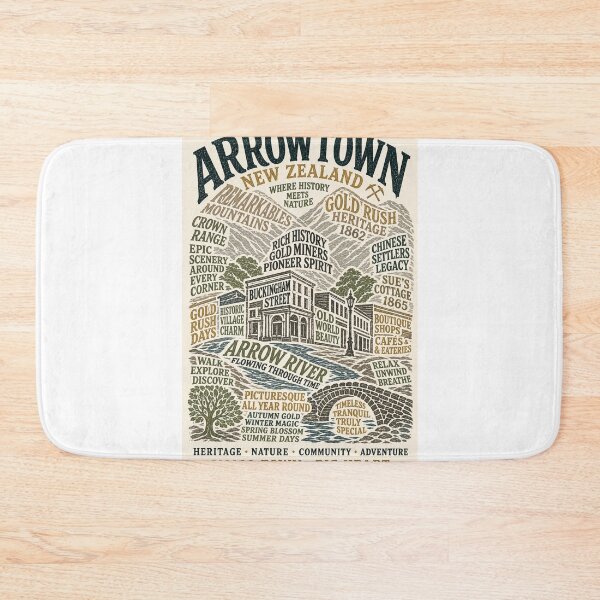 Item preview, Arrowtown New Zealand Gold Rush Buckingham Street Crown Range Scenic Travel  designed and sold by Aryabek.