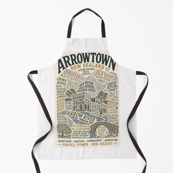 Item preview, Arrowtown New Zealand Gold Rush Buckingham Street Crown Range Scenic Travel  designed and sold by Aryabek.