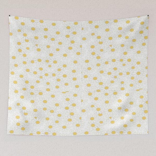 Item preview, Groovy Retro Daisy Pattern - 70s Aesthetic Black & White Floral Pattern designed and sold by BestChoiceService.