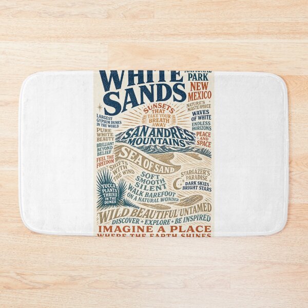 Item preview, White Sands National Park New Mexico San Andres Mountains Desert Landscape  designed and sold by Aryabek.
