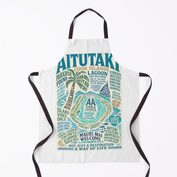 Item preview, Aitutaki Cook Islands Lagoon Paradise Polynesian Island Escape designed and sold by Aryabek.