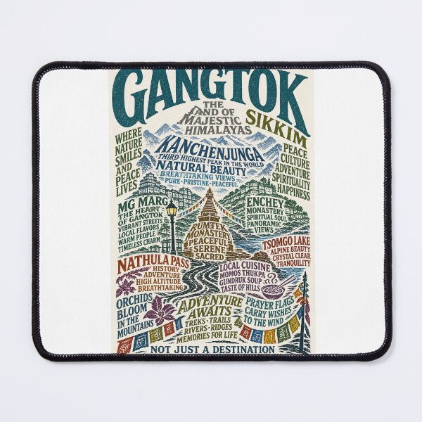 Item preview, Gangtok Sikkim Kanchenjunga Rumtek Monastery Nathula Pass Travel designed and sold by Aryabek.