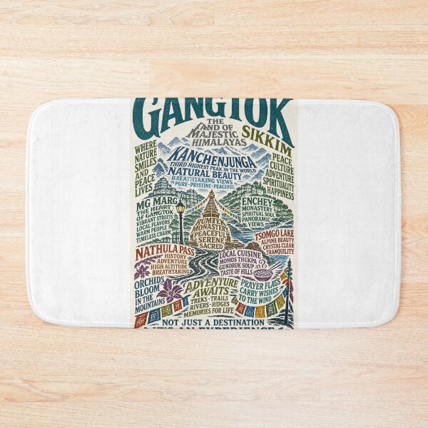 Item preview, Gangtok Sikkim Kanchenjunga Rumtek Monastery Nathula Pass Travel  designed and sold by Aryabek.