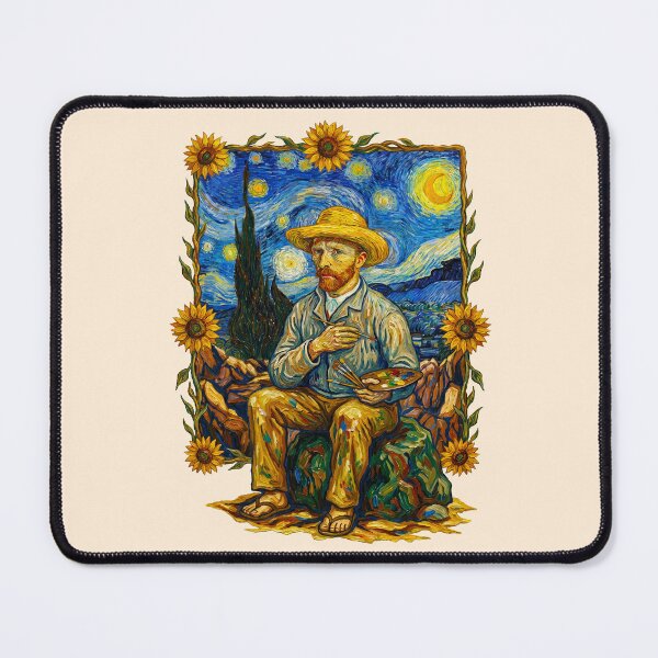 Item preview, Vincent Van Gogh Sitting In Sunflowers designed and sold by TeeARTHY.