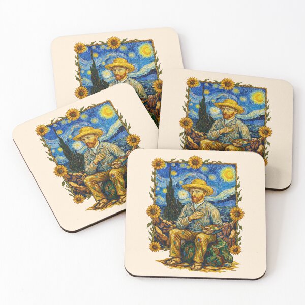 Item preview, Vincent Van Gogh Sitting In Sunflowers designed and sold by TeeARTHY.