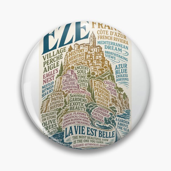 Item preview, Èze France Côte d’Azur French Riviera Mediterranean Village Travel  designed and sold by Aryabek.