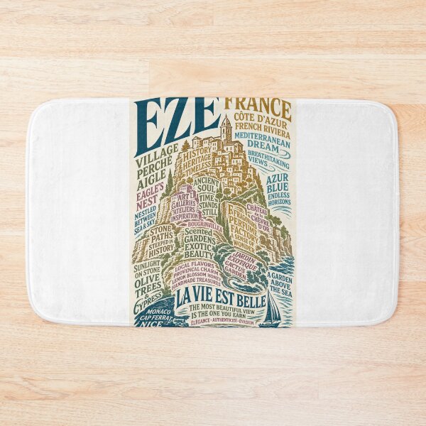Item preview, Èze France Côte d’Azur French Riviera Mediterranean Village Travel  designed and sold by Aryabek.