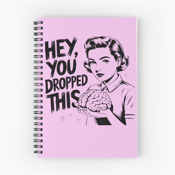 Item preview, Hey You Dropped This Funny Brain Retro Vintage designed and sold by Aichelangelo.