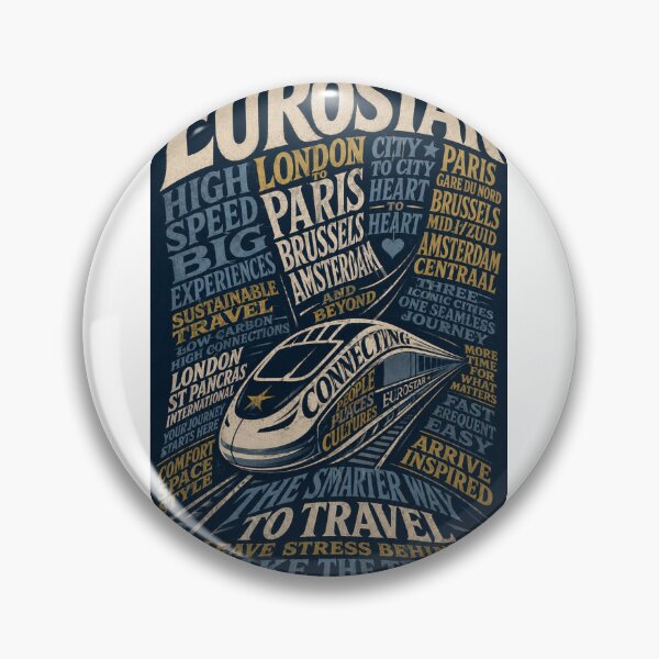 Item preview, Eurostar London Paris Brussels Amsterdam High Speed Rail Travel  designed and sold by Aryabek.