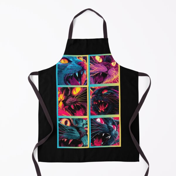 Item preview, Neon Rage Cats – Cyber Claw Fury designed and sold by Szpaku desart .