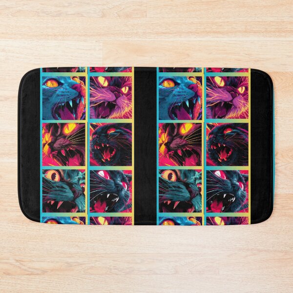 Item preview, Neon Rage Cats – Cyber Claw Fury designed and sold by Szpaku desart .