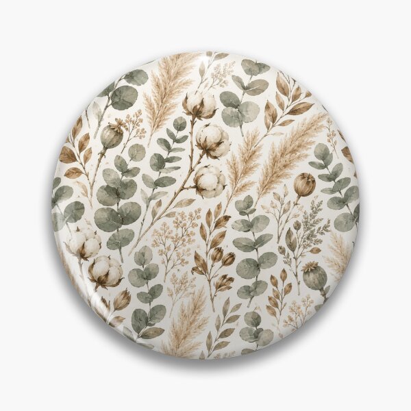 Item preview, Eucalyptus Dried Botanical Watercolor Seamless Pattern designed and sold by Inkworksbyshery.