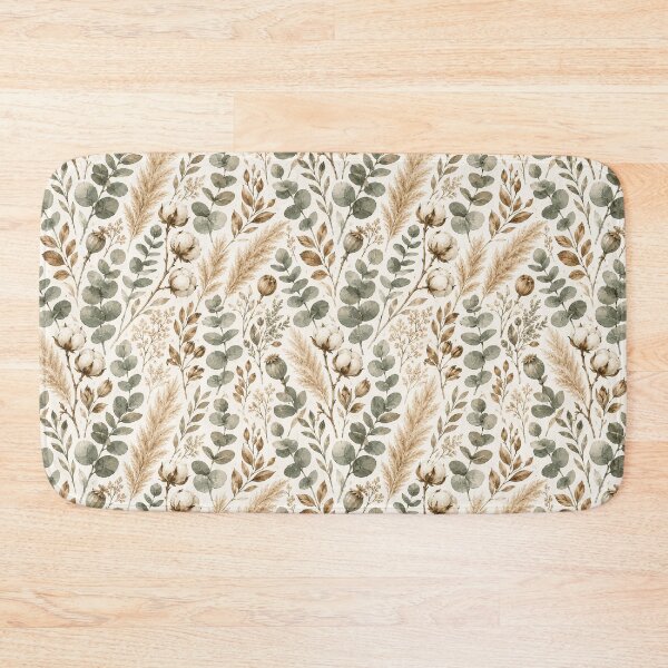 Item preview, Eucalyptus Dried Botanical Watercolor Seamless Pattern designed and sold by Inkworksbyshery.