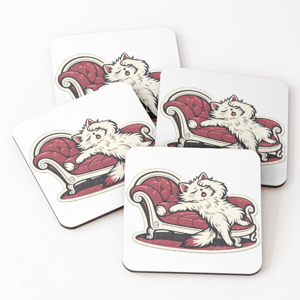 Item preview, Dramatic Lazy Cat on Fancy Couch designed and sold by EastEndTownie.