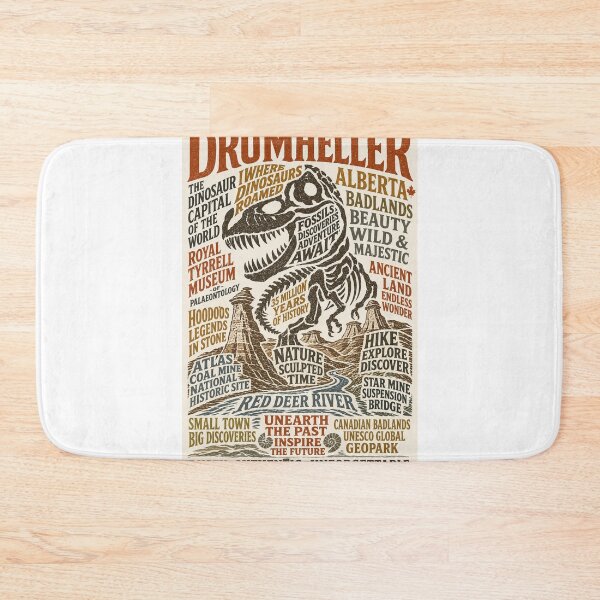 Item preview, Drumheller Alberta Badlands Royal Tyrrell Museum Dinosaur Fossil Travel  designed and sold by Aryabek.