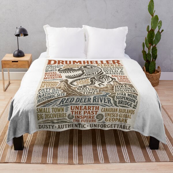 Item preview, Drumheller Alberta Badlands Royal Tyrrell Museum Dinosaur Fossil Travel  designed and sold by Aryabek.