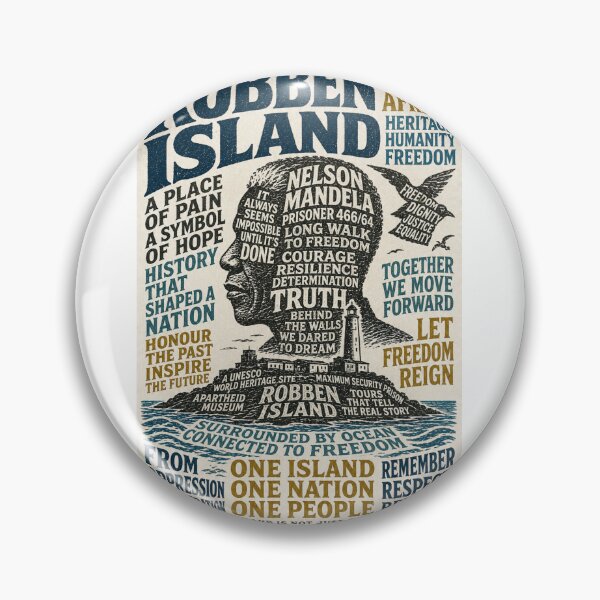 Item preview, Robben Island Nelson Mandela South Africa Freedom Heritage  designed and sold by Aryabek.