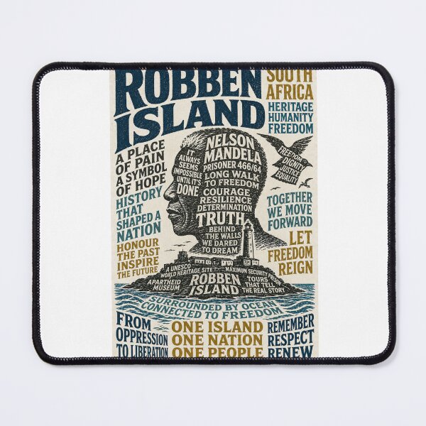 Item preview, Robben Island Nelson Mandela South Africa Freedom Heritage designed and sold by Aryabek.