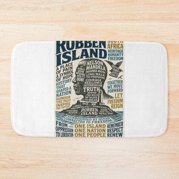 Item preview, Robben Island Nelson Mandela South Africa Freedom Heritage  designed and sold by Aryabek.
