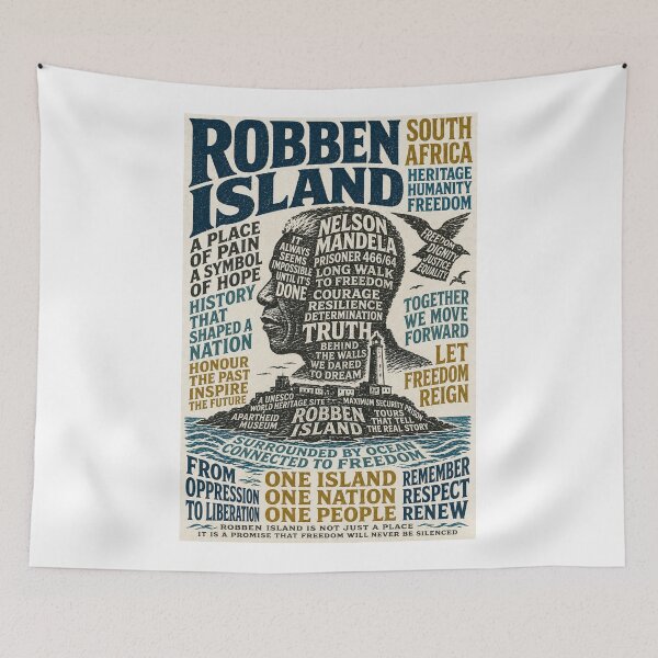 Item preview, Robben Island Nelson Mandela South Africa Freedom Heritage  designed and sold by Aryabek.