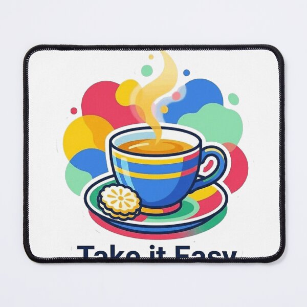 Item preview, Take it Easy- Colorful Coffee &Cookie Art designed and sold by Northern Glow Art.