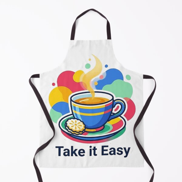 Item preview, Take it Easy- Colorful Coffee &Cookie Art designed and sold by Northern Glow Art.