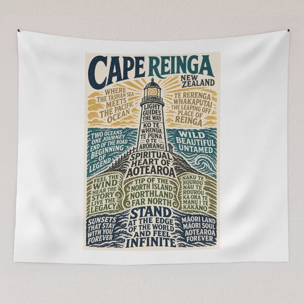 Item preview, Cape Reinga New Zealand Te Rerenga Wairua Māori Northland designed and sold by Aryabek.