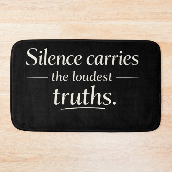 Item preview, Silence Carries the Loudest Truths designed and sold by Owcomm.