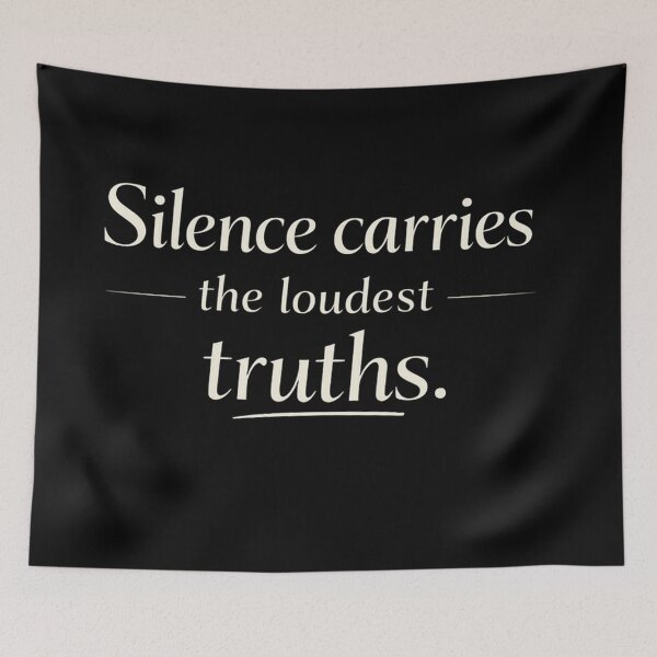 Item preview, Silence Carries the Loudest Truths designed and sold by Owcomm.