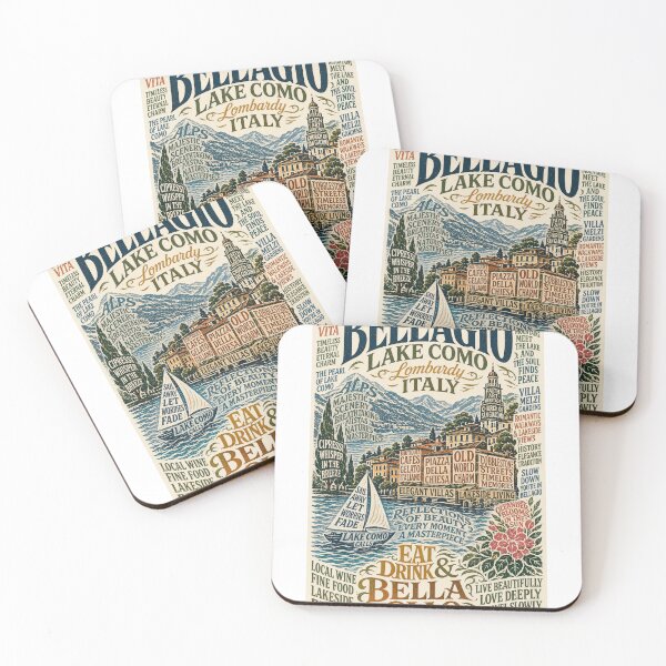 Item preview, Bellagio Lake Como Lombardy Italy Lakeside Village Travel  designed and sold by Aryabek.