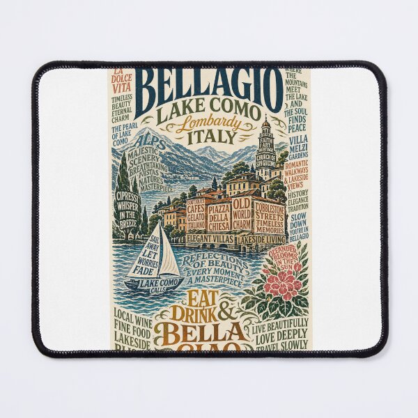 Item preview, Bellagio Lake Como Lombardy Italy Lakeside Village Travel  designed and sold by Aryabek.